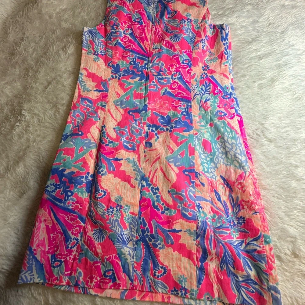 Lilly Pulitzer Mini Mila Big Girls Pink Pascha Sleeveless Shift Dress Size 14